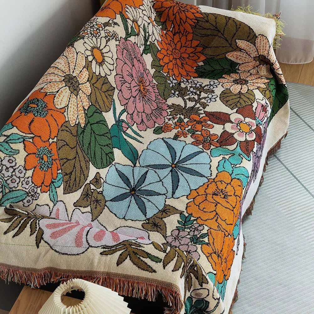 Botanical Throw / Blanket / Beach Rug