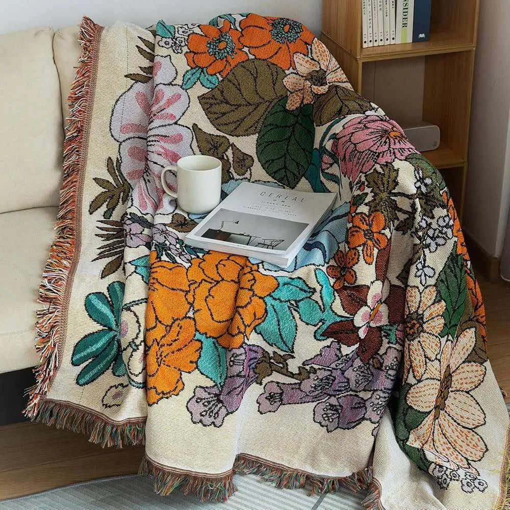 Botanical Throw / Blanket / Beach Rug