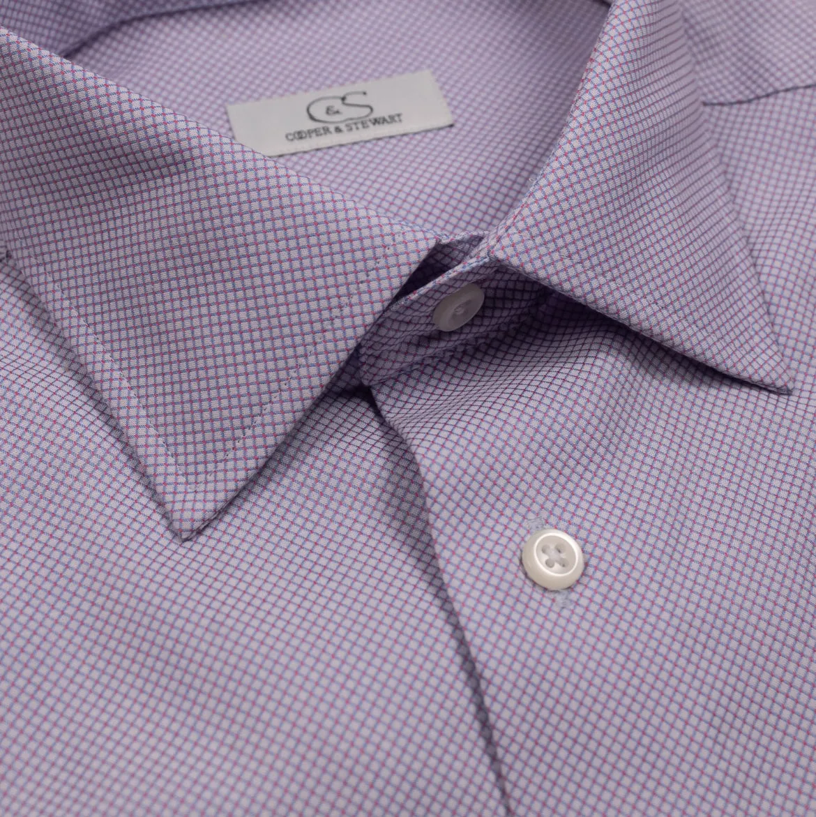 C&S Diamond Dress Shirt - Red/Blue