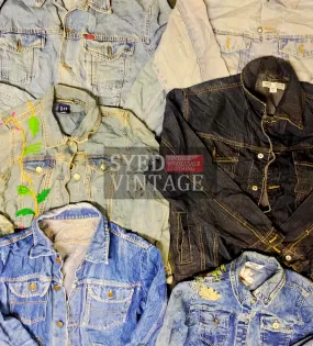 Casual Denim Jackets Men and Women Mix