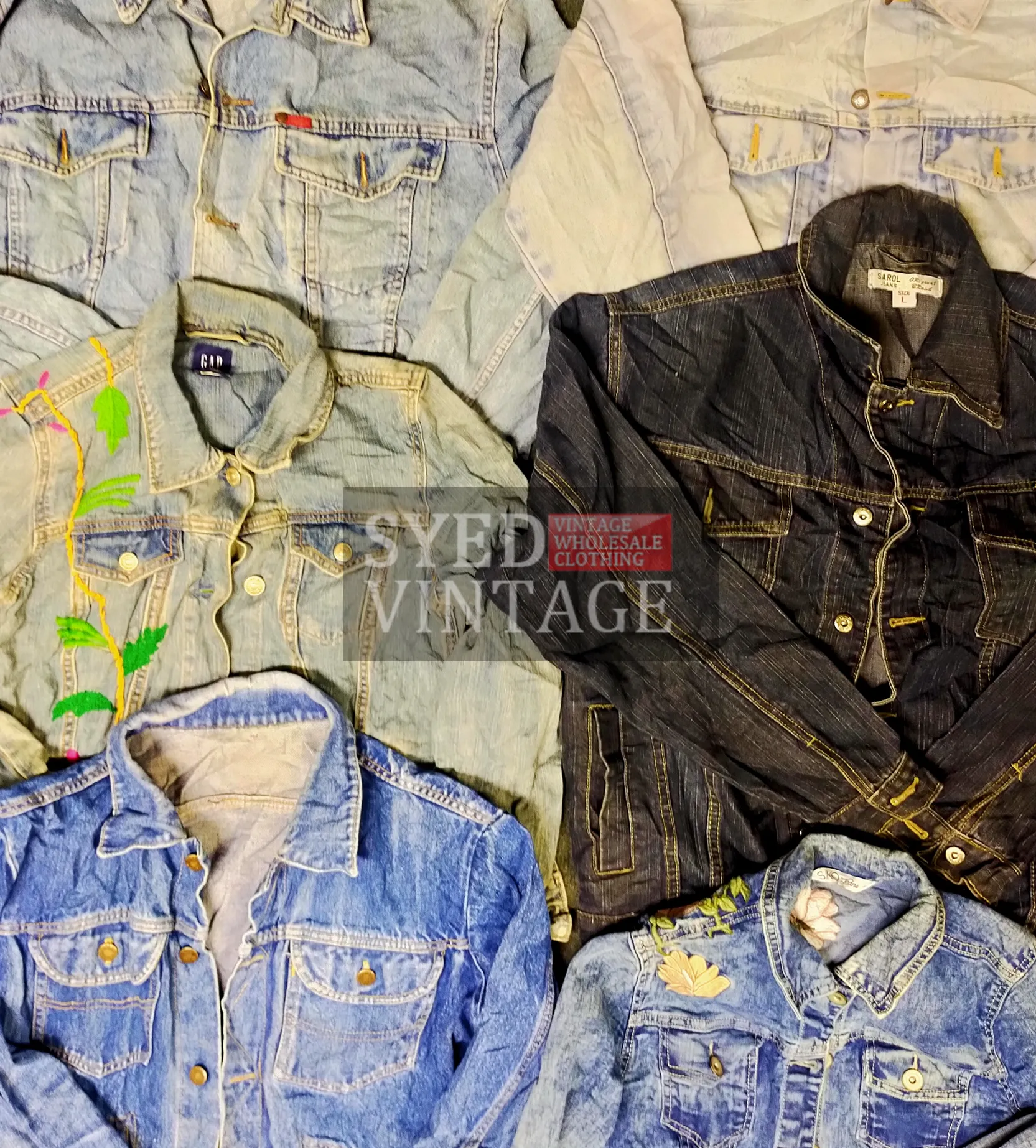 Casual Denim Jackets Men and Women Mix