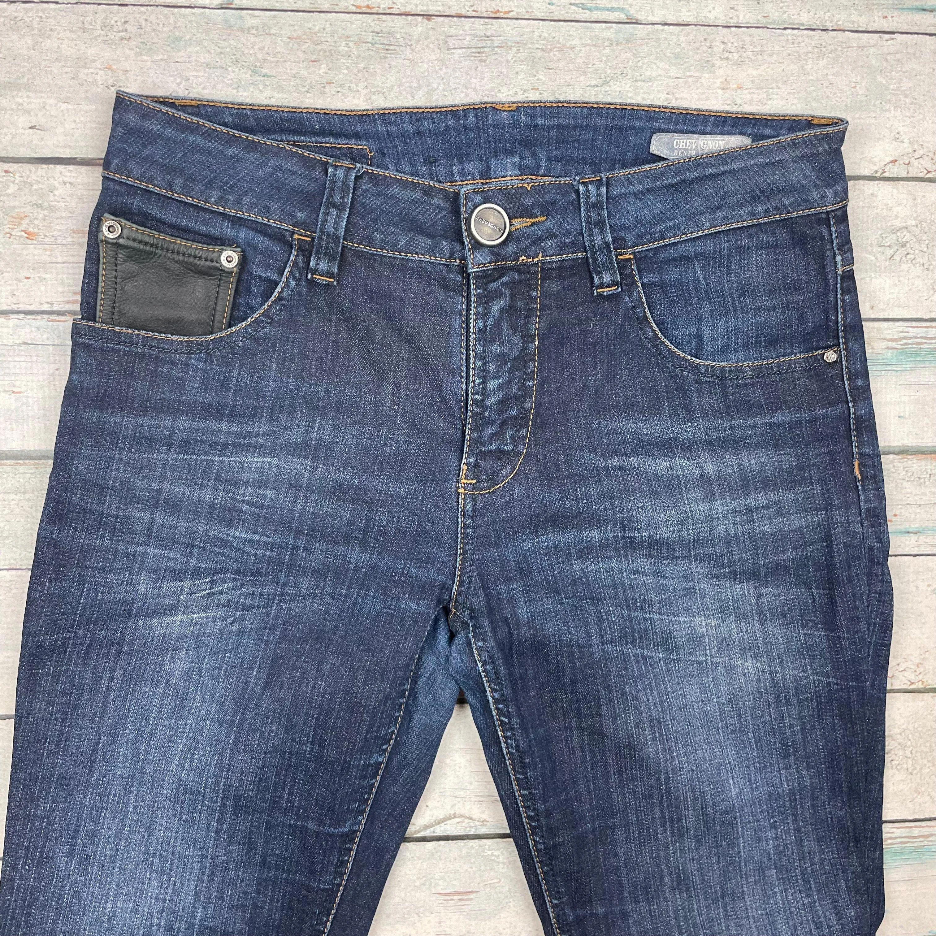Chevignon Denim Goods 'Crystal' Mid Rise Skinny Jeans- Size USA 8- Suit 10 AU