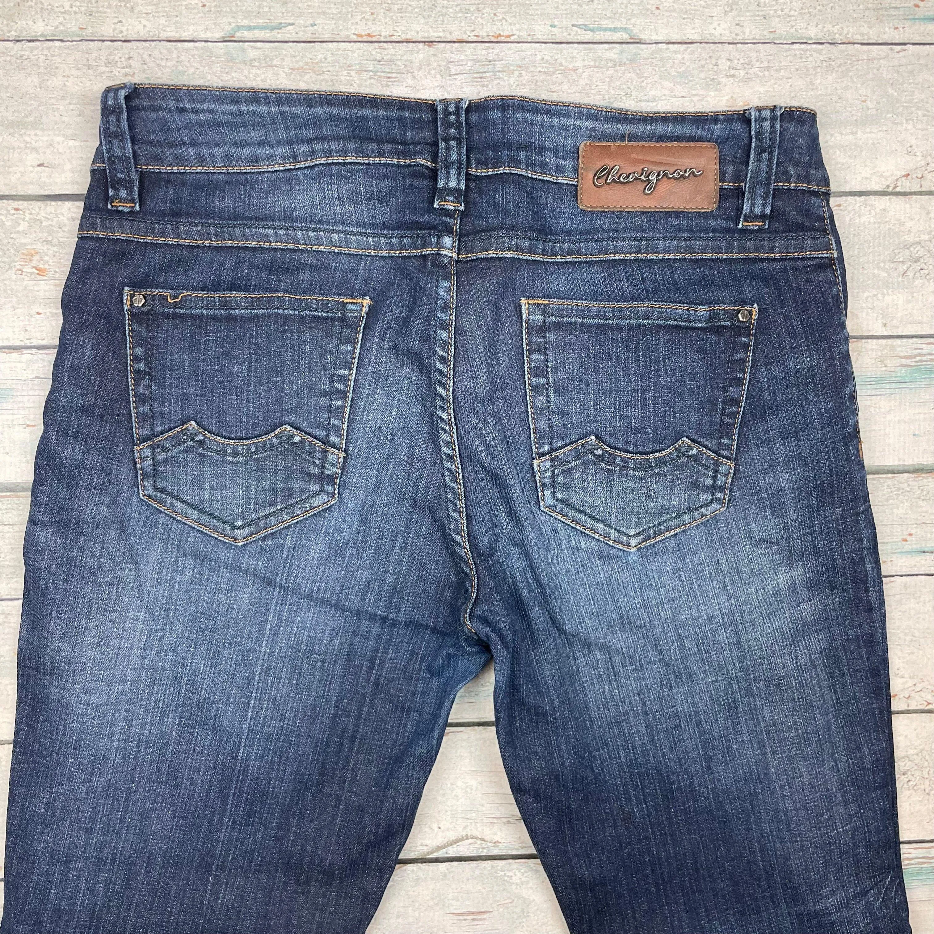 Chevignon Denim Goods 'Crystal' Mid Rise Skinny Jeans- Size USA 8- Suit 10 AU