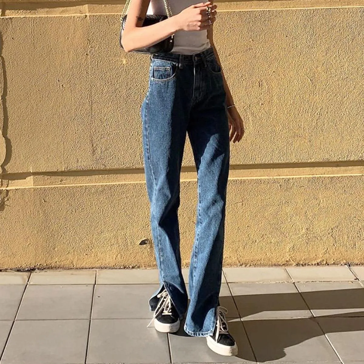 Classic High Waist Vintage Jeans