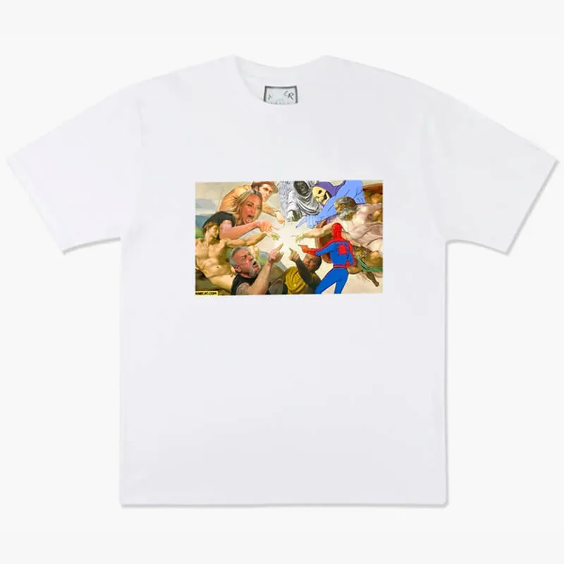 Creation of Adam Meme Aesthetic T-Shirt