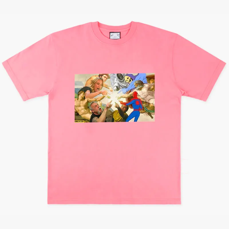Creation of Adam Meme Aesthetic T-Shirt