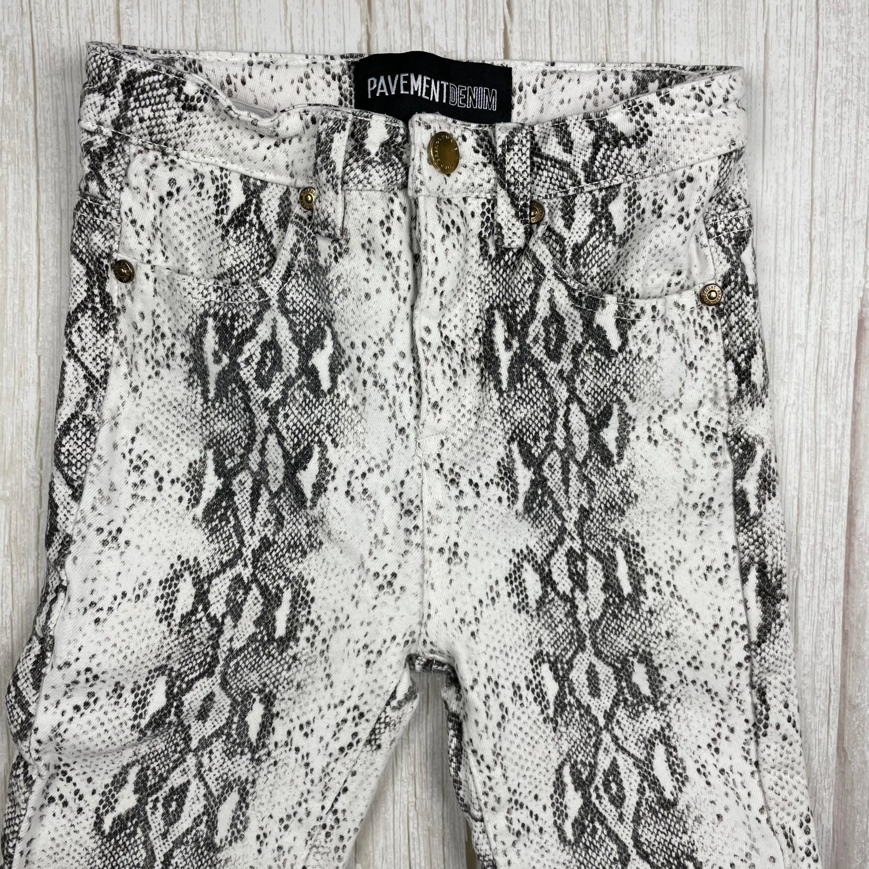 Girls Snakeskin print Jeans by Pavement Denim - Size 10 Years