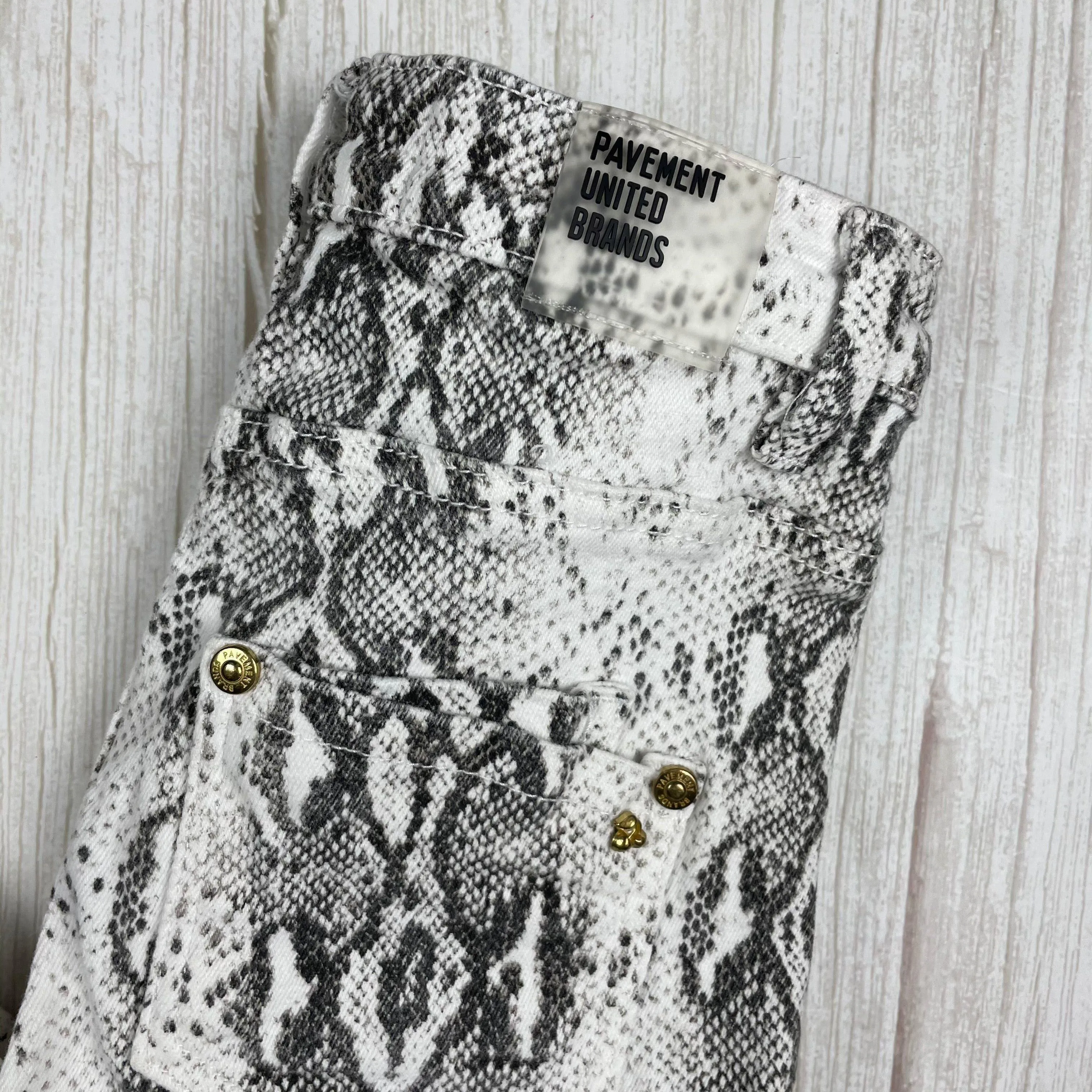Girls Snakeskin print Jeans by Pavement Denim - Size 10 Years