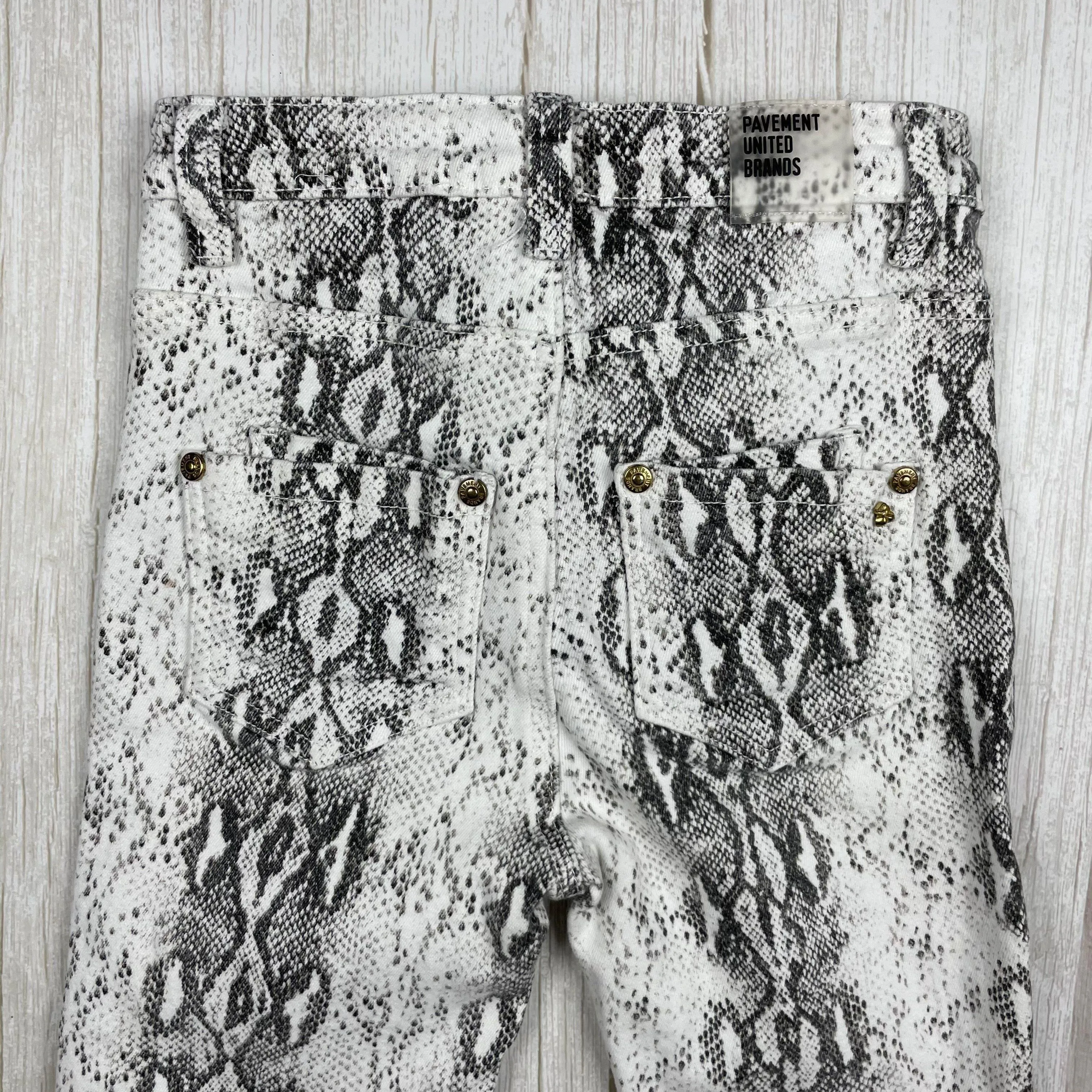 Girls Snakeskin print Jeans by Pavement Denim - Size 10 Years