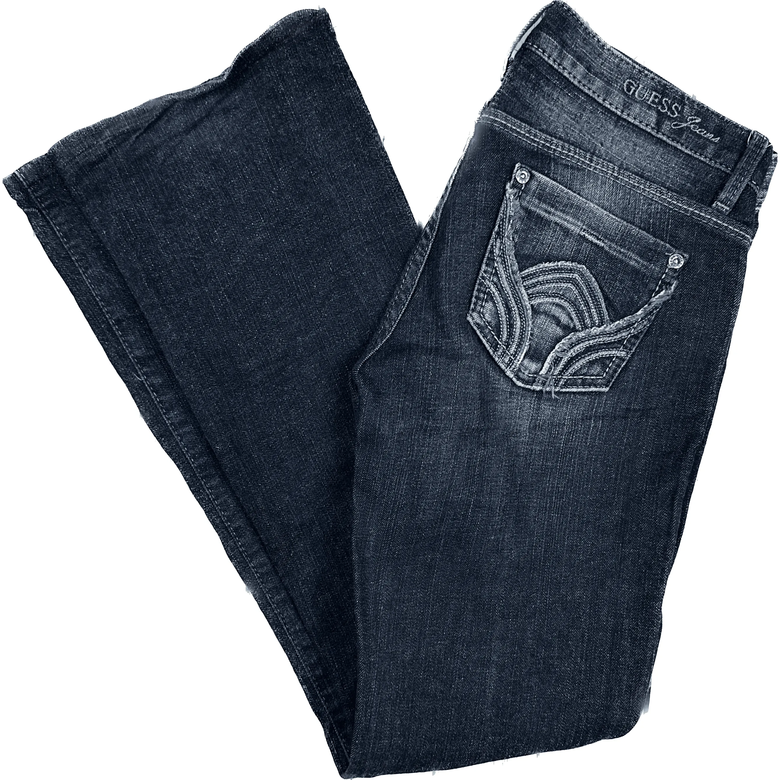Guess 'Foxy Flare' Low Rise Flare Denim Jeans - Size 24