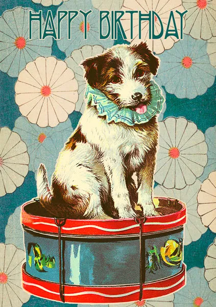 Happy birthday dog card