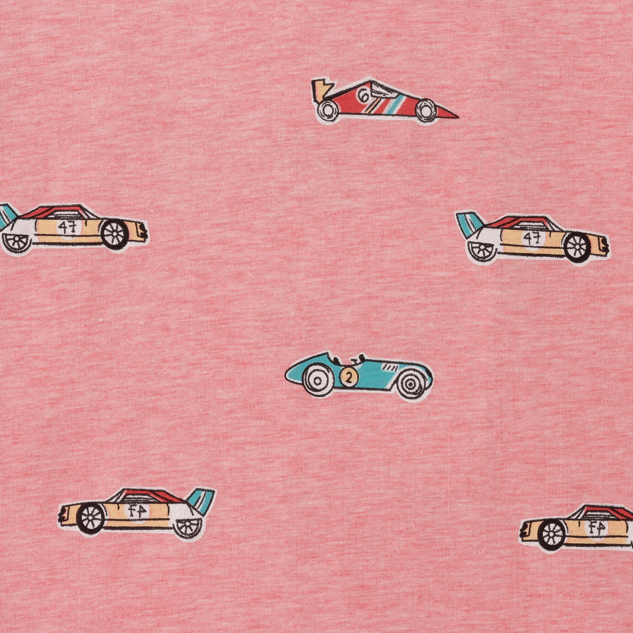 Kids (2-7) Knit Buttondown | Car Print