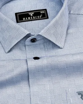 Lufkin Gray Dobby Check Premium Giza Shirt
