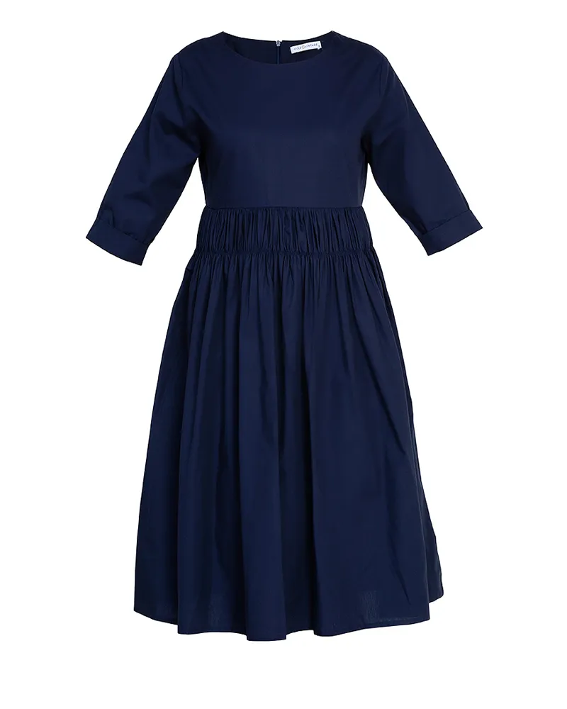 Millie Shirred Detail 3/4 Sleeves Short Dress
