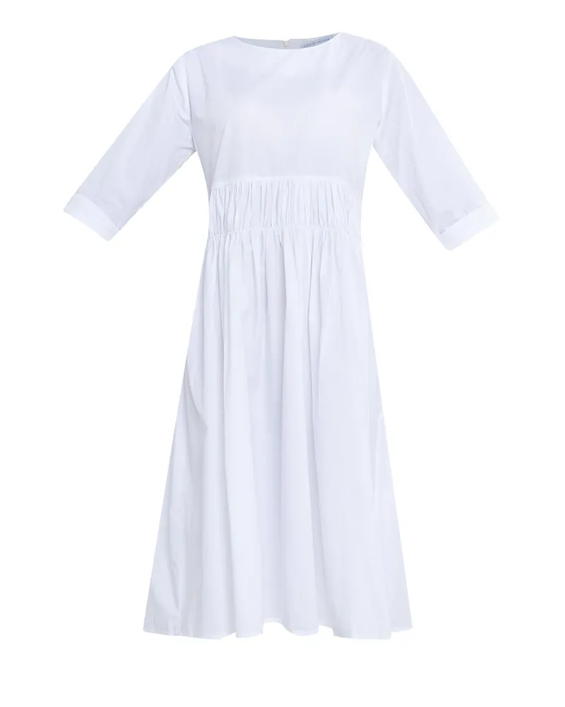 Millie Shirred Detail 3/4 Sleeves Short Dress