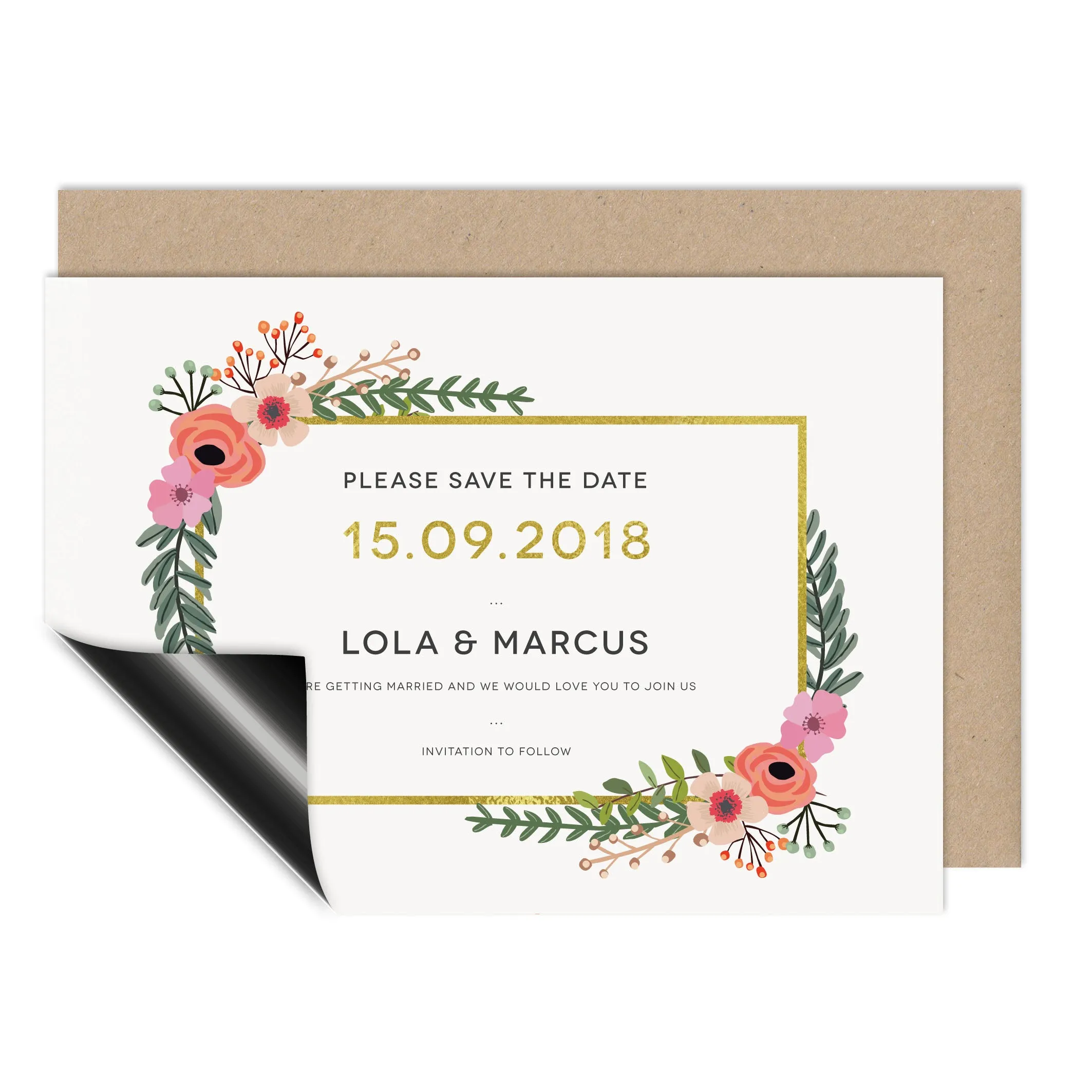 Modern Botanical Save The Date