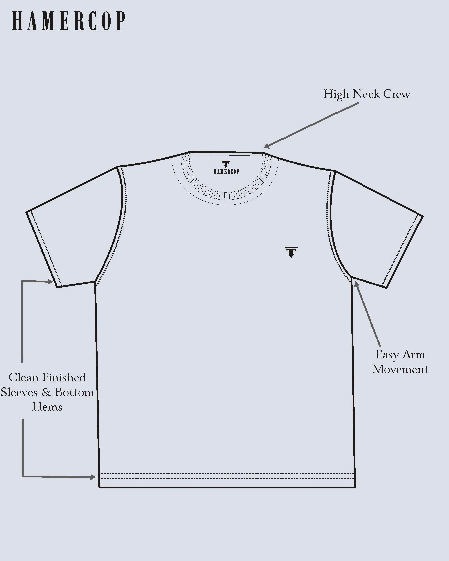 Rose Pink With Black Pique Pima Designer T-Shirt