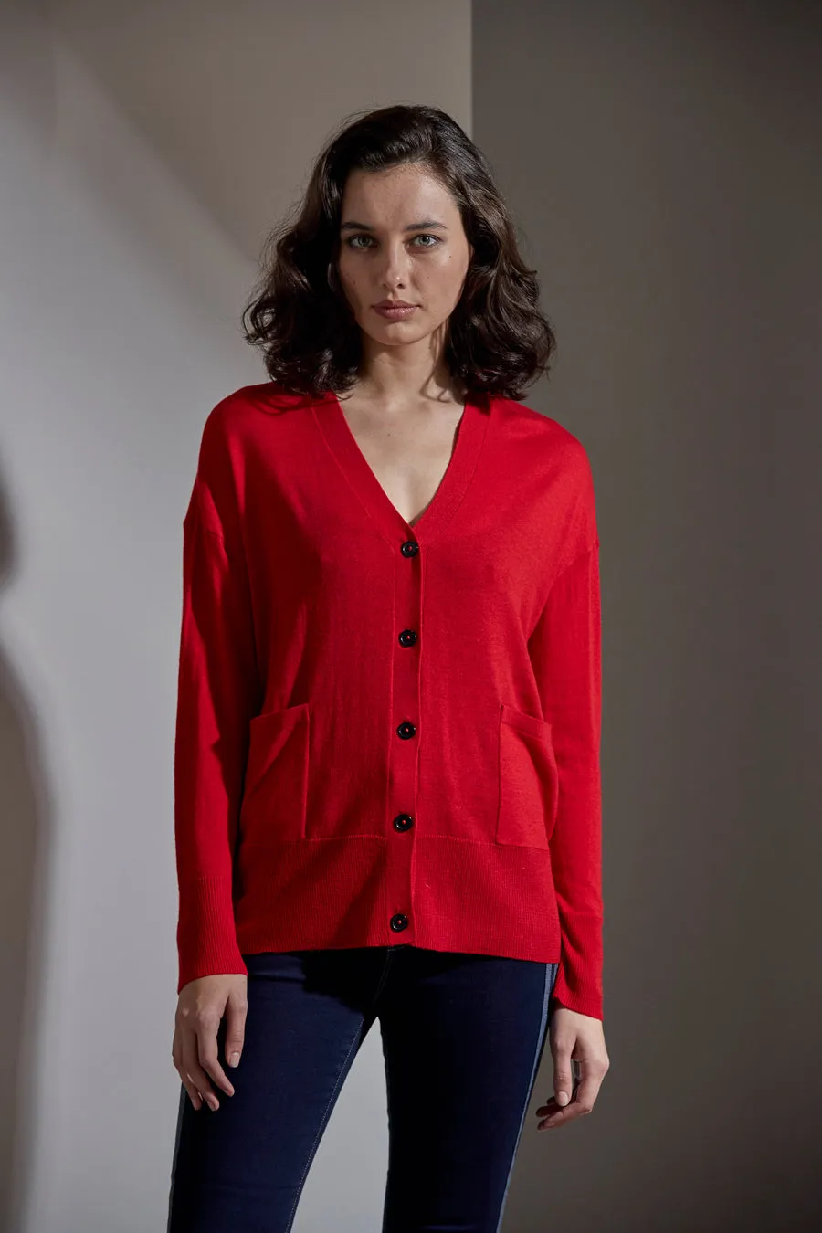 Seattle Cardi - Red