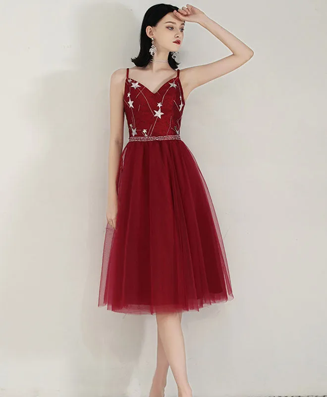 Simple Sweetheart Tulle Prom Dress, Tulle Homecoming Dress
