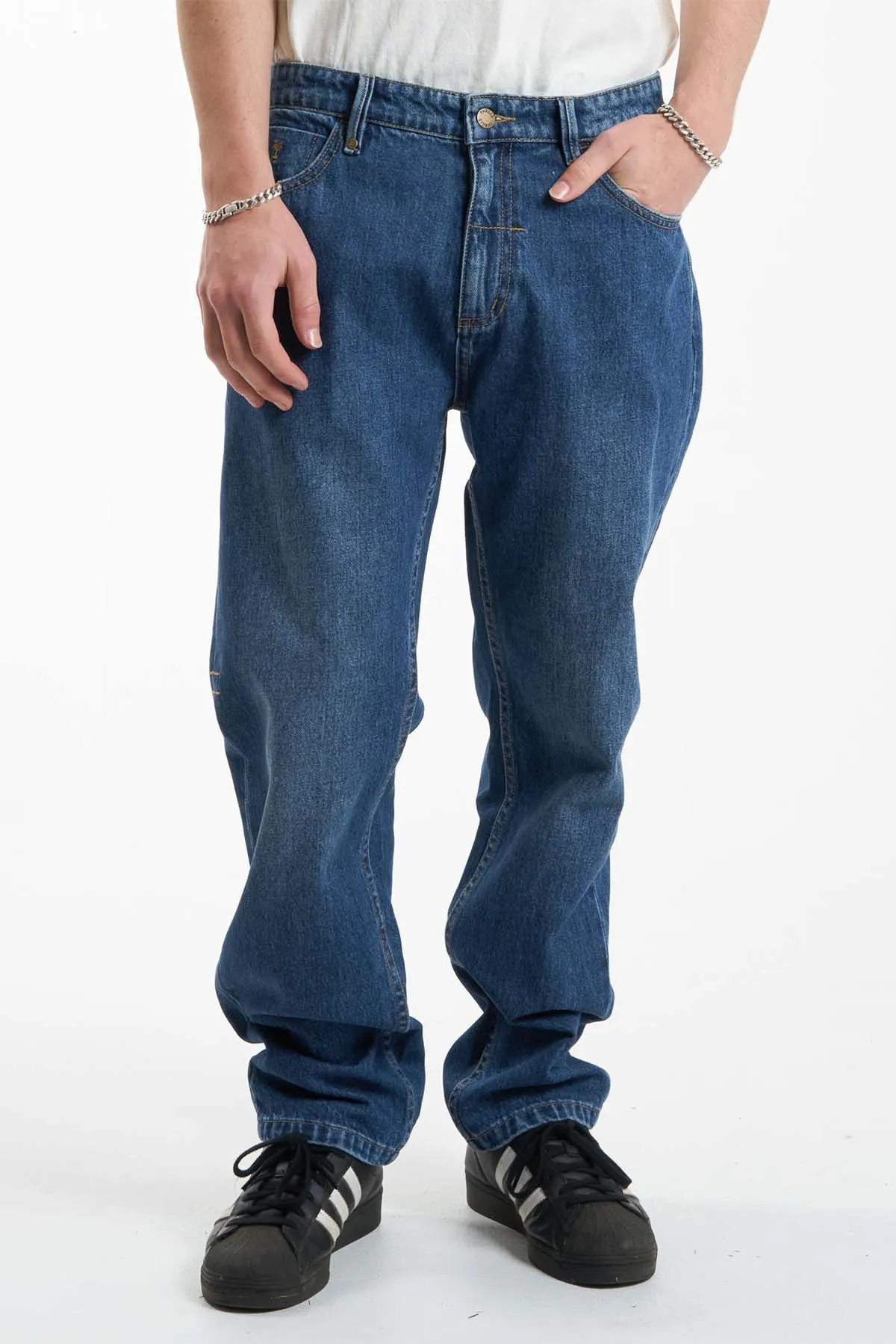 STRAIGHT LINE DENIM JEAN - ROADHOUSE BLUE