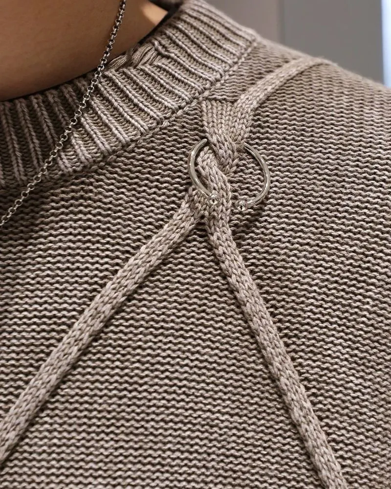 Streetwear Gradient Washed Vintage Sweater