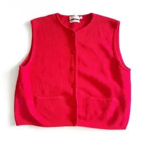 Vintage Aston Knitwear, Red Vest