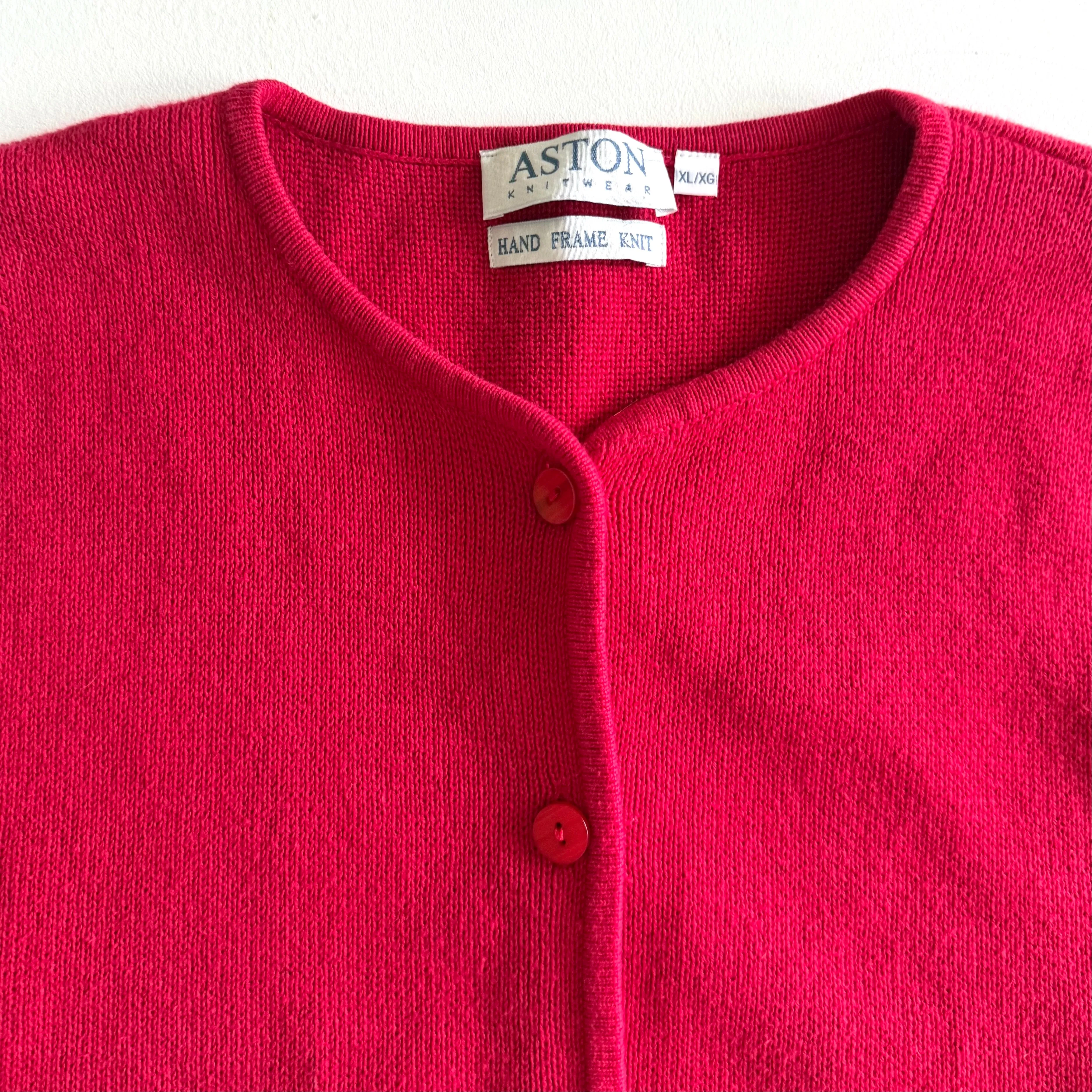 Vintage Aston Knitwear, Red Vest