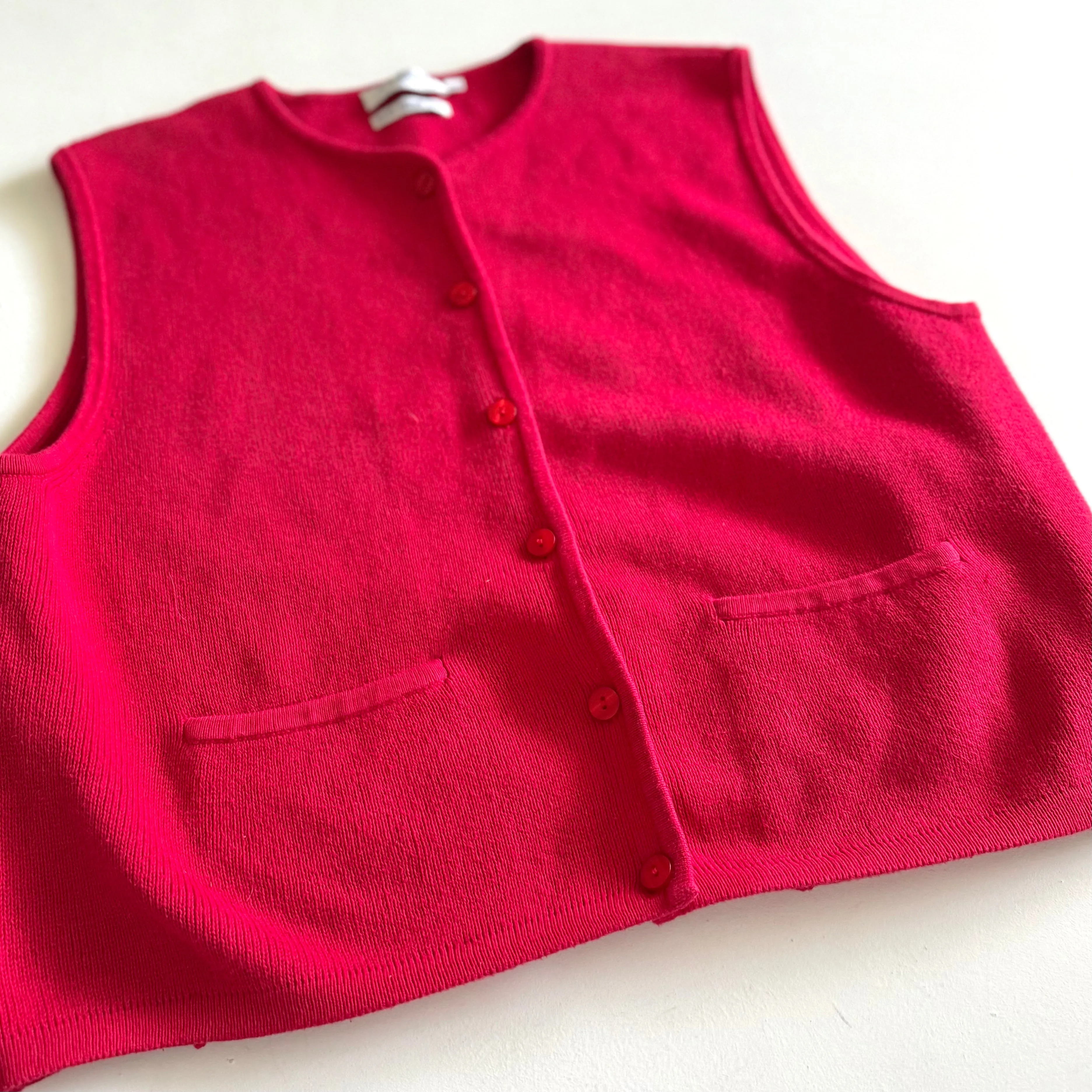 Vintage Aston Knitwear, Red Vest